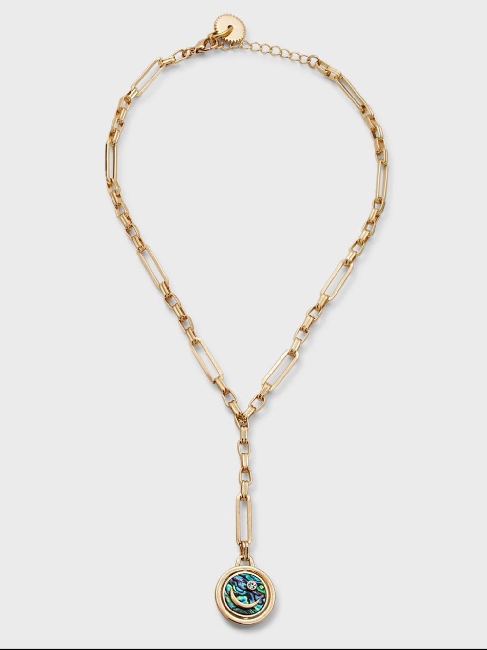 Mignonne Gavigan LUNA Charm Necklace 14K gold Plated Pearl Boho Crystal - Picture 2 of 10